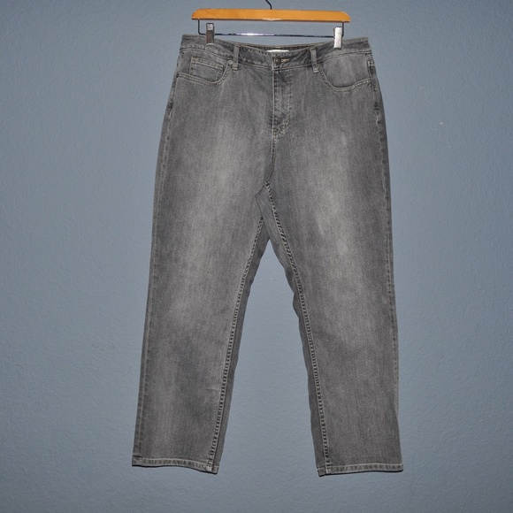 Coldwater Creek Denim - COLDWATER CREEK Black/Gray Denim ShapeMe Jeans A9
